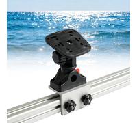 Accskzo Support de base de montage pour système de piste de bateau à 90 degrés/système Versatrack/Lund Sport Track/G3/Lowe/Bass Tracker/Ranger Track Fish Finder Supports rotatifs GPS plaque