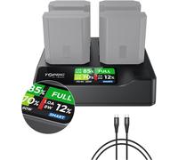 Accsoon Np-Fz100 Chargeur De Batterie 4 Canaux Pd60W Charge Rapide Avec Écran Lcd Compatible Avec Sony A7Iii, A7Iv, A7R Iii, A6600, Fx3, Fx30, Zv-E1, Zv-E10[Z775]