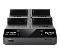 Chargeur rapide Accsoon TopRig 100 W 4 baies NP-F