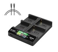 Accsoon Toprig BC-01 100W 4 canaux LCD Chargeur de Batterie NP-F avec détection de Puissance pour Sony NP-F970 NP-F750 NP-F550 Batterie-100w Adaptateur Non Inclus