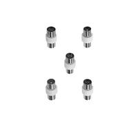 Kit Accsup de 5 adaptateurs coaxial TV Blanc