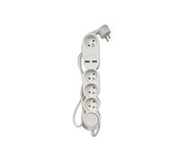 Accsup MULTIPRISE 4 PLOTS + 2 PORTS USB 1,5M BLANCHE