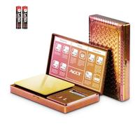 ACCT Balance numérique de poche, mini balance 0,01 g x 500 g, balance juive, gramme et oz 6 unités, tare, balance précise pour bijoux (rose)