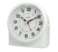 Acctim 14282 Central - Réveil analogique blanc équipé de la technologie Smartlite