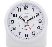 Acctim 14282 Central - Réveil analogique blanc équipé de la technologie Smartlite Blanc G