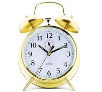 Acctim Saxon - Grand réveil à Double Cloche cuivre