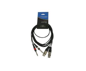 Accu Cable AC-2XF-2J6M/3 Câble 2 x XLR femelle/2 x 6,3 mm Jack 3 m