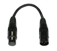 Accu Cable AC-DMXT/3M5F Adaptateur DMX XLR 3 broches à XLR 5 broches