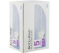 Accu-Chek Accu-Fine 5mm (31G) Aiguilles Stériles Pour Stylos À Insuline 100 Pièces