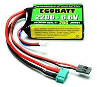 Pichler Modellbau Pack de batterie LiFe 6,6 V 2000 mAh 2 cellules 25 C bloc XH
