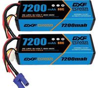 Accu LiPo, 11,1V 7200mAh, 80C EC5, 4 pièces 3S7200 80C EC5