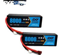 accu Lipo 3S, capacité 8000mAh, vitesse de décharge 130C, 2STK3S8000130CXT90