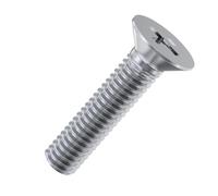 Accu - Lot de 100 vis cruciformes à tête fraisée M5 x 10 mm (DIN 965H) - Acier inoxydable (A2)