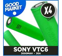 ACCU - PILE - SONY VTC6 - 18650 - LOT PACK DE 4