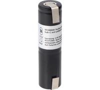 Accu pour lampe de secours NiCd 2,4V 1800mAh L1x2 Sub-C avec cosses à souder remplace l'accu 2,4 V