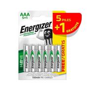 Accu rechargeable Energizer Power Plus HR03 AAA- Blister de 6 accus