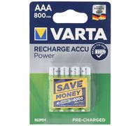 Accu VARTA Ready2use Micro/AAA 56703 800mAh Pack de 4 4008496550616
