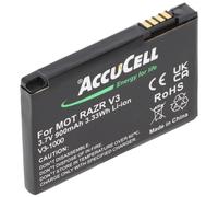 AccuCell Batterie compatible avec Motorola V3 Razr, PEBL SNN5696, BA700, 900 mAh