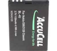 AccuCell batterie compatible avec Nokia 3120 classic BL-4U, Nokia E66