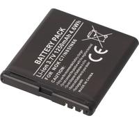 AccuCell batterie compatible avec Nokia N85, N86 similaire à BL-5K, 47,2 x 44,0 x 5,8, , batterie pour Aeg VOXTEL M405 Li-Ion 3,7 Volt 1200mAh noir