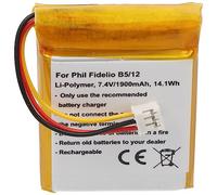 AccuCell Batterie Li-ion pour Philips Fidelio B5/12 7,4 V 1900 mAh 14,1 Wh
