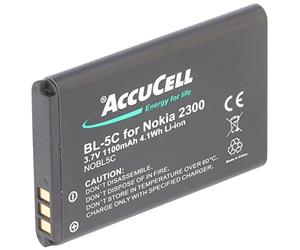 AccuCell Batterie pour Nokia 1208, BL-5 C, Bl de BL-5CA 800 mAh
