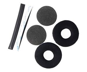 AccuCell Lot de coussinets en velours pour Sennheiser HD25, HD25-1 II, PC150, PC151, PC155