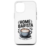 Accueil Barista Versez de la Vapeur Créez Profitez de l'art Latte Coque pour iPhone 12/12 Pro