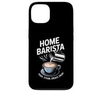 Accueil Barista Versez de la Vapeur Créez Profitez de l'art Latte Coque pour iPhone 13