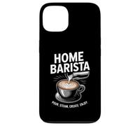 Accueil Barista Versez de la Vapeur Créez Profitez de l'art Latte Coque pour iPhone 13