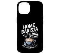 Accueil Barista Versez de la Vapeur Créez Profitez de l'art Latte Coque pour iPhone 14