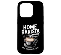 Accueil Barista Versez de la Vapeur Créez Profitez de l'art Latte Coque pour iPhone 15 Pro