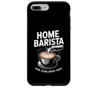 Accueil Barista Versez de la Vapeur Créez Profitez de l'art Latte Coque pour iPhone 7 Plus/8 Plus