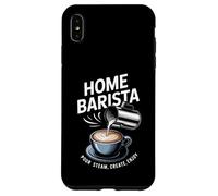 Accueil Barista Versez de la Vapeur Créez Profitez de l'art Latte Coque pour iPhone XS Max