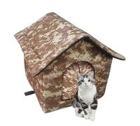 Accueil Chat Sauvage En Plein Air - Abri Chaud Pour L'hiver, Isolé À L'extérieur De La Maison De Chat Sauvage Avec Maison À La Maison Familiale, Protection De La Maison Froide Pour Les Randages Et Les