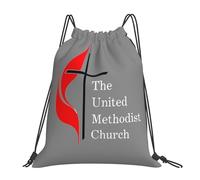 Accueil De L'Église Méthodiste Unie Homme Femme Sac À Cordon Grand Sac À Dos À Cordon Léger Gym Sack Pour Plage Natation Piscine