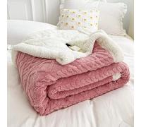 Accueil épais lit Couverture Double Face Agneau Cachemire Polaire Plaid couvertures Hiver Chaud Jeter canapé Couverture Nouveau-né Wrap Enfants Couvre-lit