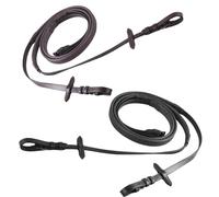 Accueil Équitation Rênes en Caoutchouc Motif antidérapant (Full, Marron)