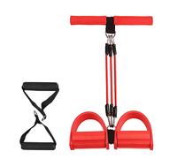 Accueil Exercice Résistance De La Pédale Élastique 3-Tube Band Poignée Fitness Pull Rope L8301 Multicolore