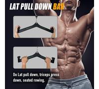 Accueil Gym Fitness Aviron Barre En V Poulie Câble Accessoires Machine Attachements Biceps Curl Triceps Lat Pulldown Bar Back Strength Training Grips Lat Pull Down Bar Press Down Exercices