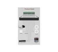 Accueil Nouveau 2.8 HD ÉCran Amplificateur Mural Centre de Musique SystèMe de Son TV Tablette NuméRique StéRéO FM (Blanc)
