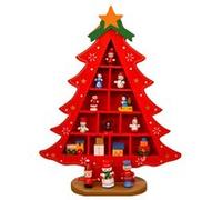 Accueil Ornement de Noël Arbre de Noël En Bois Handmades Décoration de Table Bricolage Cadeau Jouet BT325 G