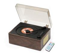 Accueil Rétro Lecteur CD Portable: Hi-FI Bluetooth Haut- Parleur de Musique Batterie Intégrée Télécommande Soutien AUX/USB Player pour la Décoration de la Maison