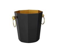 Accueil Seau à champagne glace créatif en acier inoxydable, décoration la mode, seau glaçons, vin, grande capacité, rouge Bar(Noir)