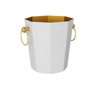 Accueil Seau à champagne glace créatif en acier inoxydable, décoration la mode, seau glaçons, vin, grande capacité, rouge Bar(Blanc)