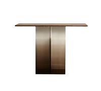 Accueil Table console avec pieds en acrylique, table d'entrée en noyer, tables consoles étroites for l'entrée, table d'appoint moderne for le salon, la chambre à coucher, le couloir Derrière le canapé
