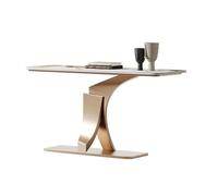 Accueil Table console moderne de 33,47 po de hauteur, table d'appoint en faux marbre for couloir, entrée étroite, placard d'entrée, porte d'entrée contre le mur, table de véranda Derrière le canapé(Go
