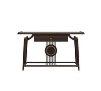 Accueil Table du temple Table console ébène de style chinois antique, table de Bouddha zen, table de bouddha statue de Bouddha dans le salon Table de méditation