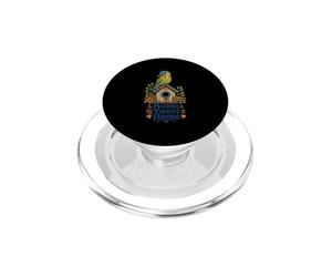 Accueil Tweet Accueil Perroquet coloré sur nichoir PopSockets PopGrip pour MagSafe