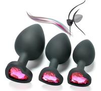 Accueil-Utilisation 3-Taille Glute Accessoires D'Exercice, Avec Une Surface Lisse Et Un Charme En Forme De CœUr Sur La Queue Cadeaux Pour Les Couples - Q (Rose)